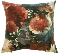 Thumbnail for White Lily's Red Rose Italian Velvet Cushion Cover Masterpiece Rijsk Museum Art