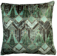 Thumbnail for Marble Green Throw Pillow Case Geometric Velvet Cushion Cover Art Deco Pillowcase Argyle Diamonds Pattern Sofa Decor 18
