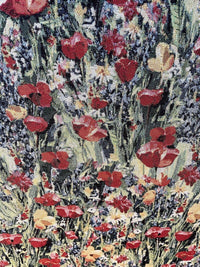 Thumbnail for Poppy Fields Fabric by the Meter Vibrant Floral Elegance