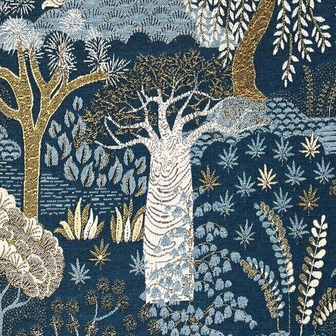 Baobab Tree of Life Botanical Woven Tapestry Fabric - Sold by the Meter - Ideal for Upholstery and Sewing Projects