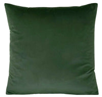 Thumbnail for Garden Honeysuckle Cushion Cover Floral Pillow Black Blue Green Plants Velvet