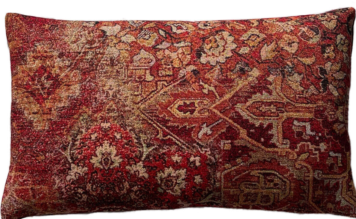 Rectangular  rug kilim pattern decorative throw pillow case 