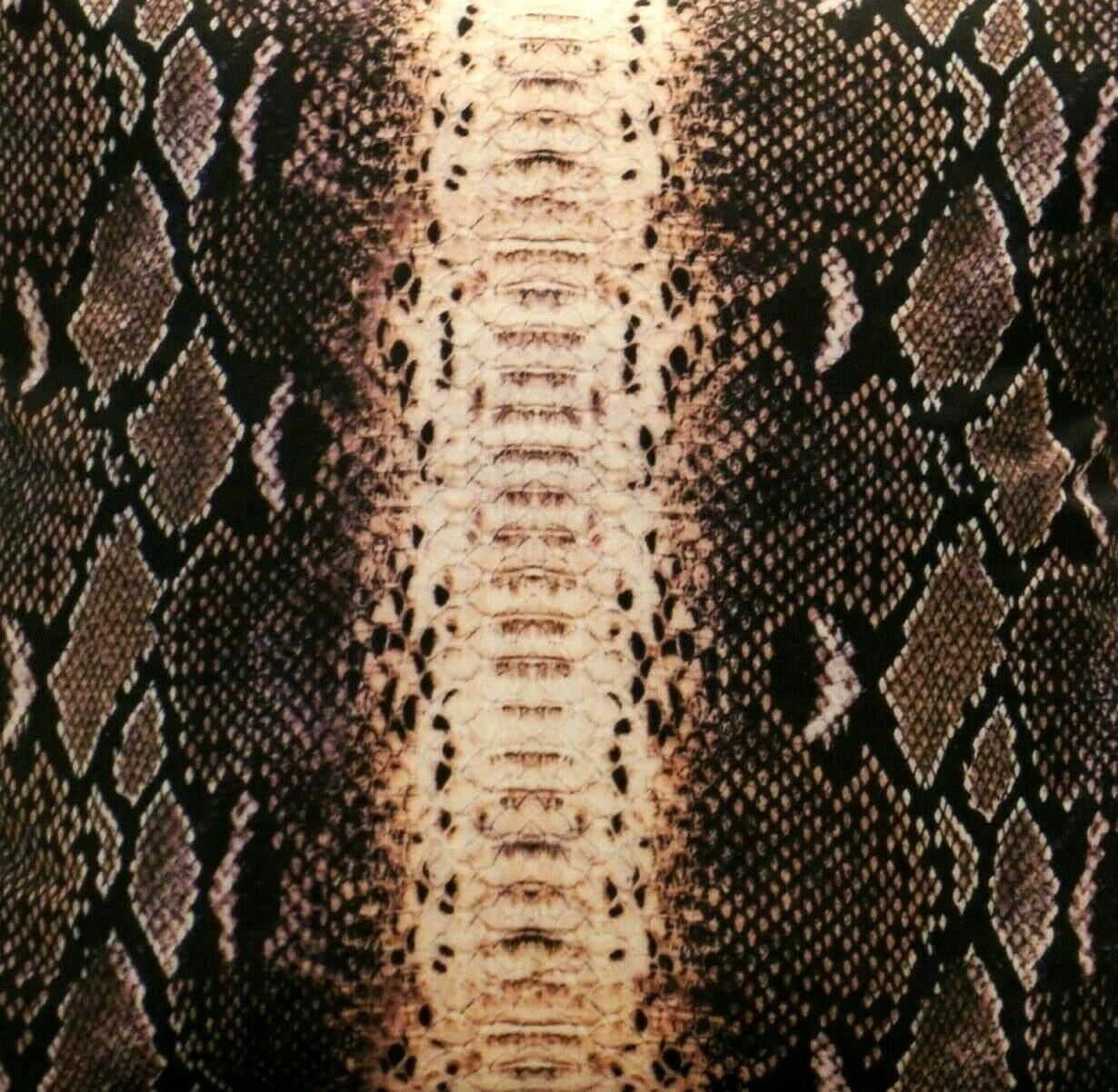 Python Snake Pattern Printed Chenille Fabric Upholstery Curtains Blinds by Meter