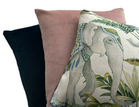 Thumbnail for Elephant Festival Cushion Cover Palm Tree Botanical Throw Pillow Green Teal Pink