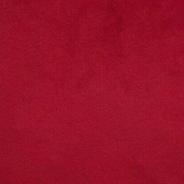 Plain Red Italian Velvet Sold by Meter Cherry Scarlet Sangria Textile  Fabric