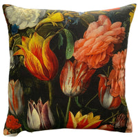 Thumbnail for Floral Cushion Cover Tulips Cotton Throw Pillow Case Artistic Rijsk Museum Painting Flowers pattern Home Sofa Decor 18