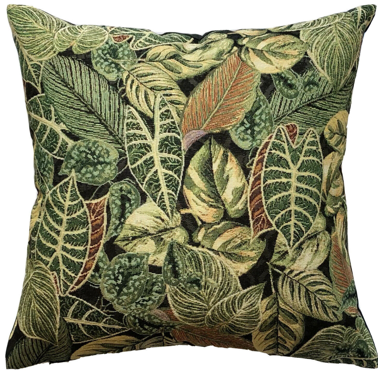 Aloe Ficus Green Cushion Cover Botanical Pillow Case Tropical Sofa Décor Leaves Print Sofa Décor