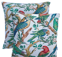 Thumbnail for Parrots Cushion Cover Birds Tree Jungle Life Tropical Sofa Pillow Branches Leaf