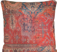 Thumbnail for Rug Cotton Cushion Cover Oriental Kilim Throw Pillow Case Rusty Red Pillowcase in size 16