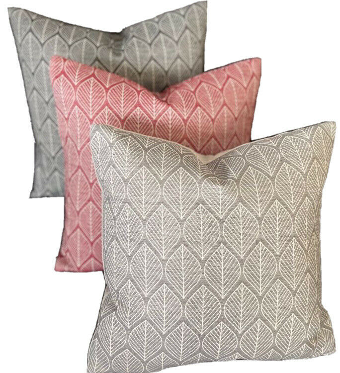 Geometric Throw Pillow Case Scandinavian Light Grey Cushion Cover Woven retro sofa decor Leaves couch decore