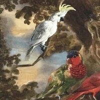 Thumbnail for Golden Age Beasties Birds Cotton Fabric By The Meter Artistic Printed Sewing Material Flora Fauna Monkeys Textile for cushions upholstery arts crafts