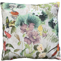 Thumbnail for Paradise Bird Cushion Cover Hummingbird Floral Pillow Case Botanical Vintage Print 16
