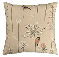 Thumbnail for Botanical Cushion Cover Birds on a tree Printed Fabric 16