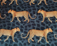 Thumbnail for Jungle Upholstery Fabric by Meter Leopard Sewing Material Animal Print Velvet