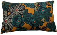 Thumbnail for Kew Gardens Cumin Cushion Cover Botanical Floral Japanese Scent Black