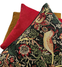 Thumbnail for William Morris Traditional Cushion Cover Strawberry Thief tapestry Floral Throw Pillow Case